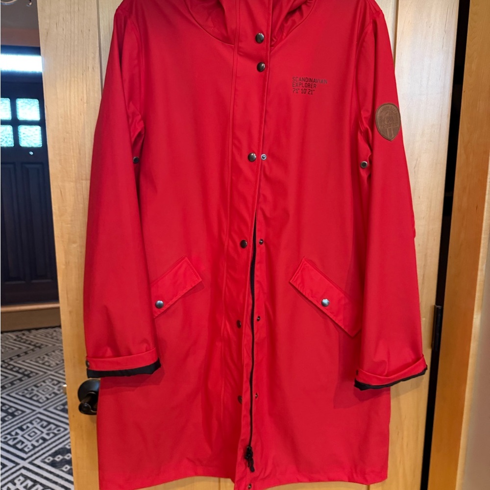 Scandinavian Explorer Women's Red waterproof jacket